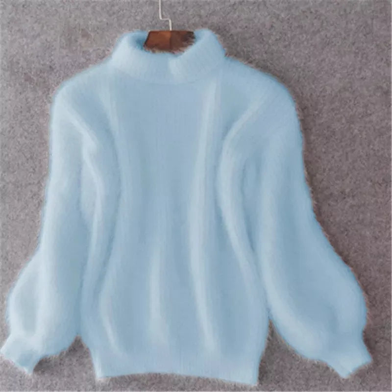 Verona Women's Cashmere Blend Turtleneck Sweater | Soft Luxury Roll Neck Jumper for Women | Elegant Smart Casual Winter Knitwear