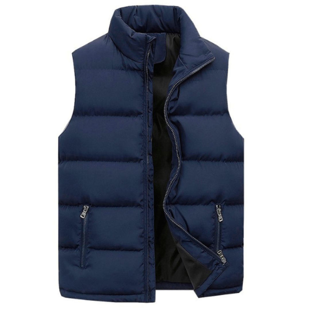 Orion Men's Vest – Waterproof & Lightweight Sleeveless Down Jacket with High Zipped Collar