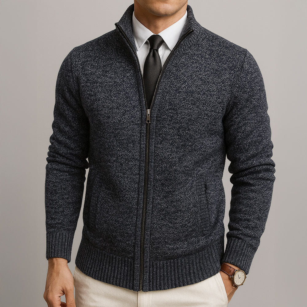 Alden Men's Wool Blend Cardigan | Classic Regular Fit Button-Up Knitwear for Men
