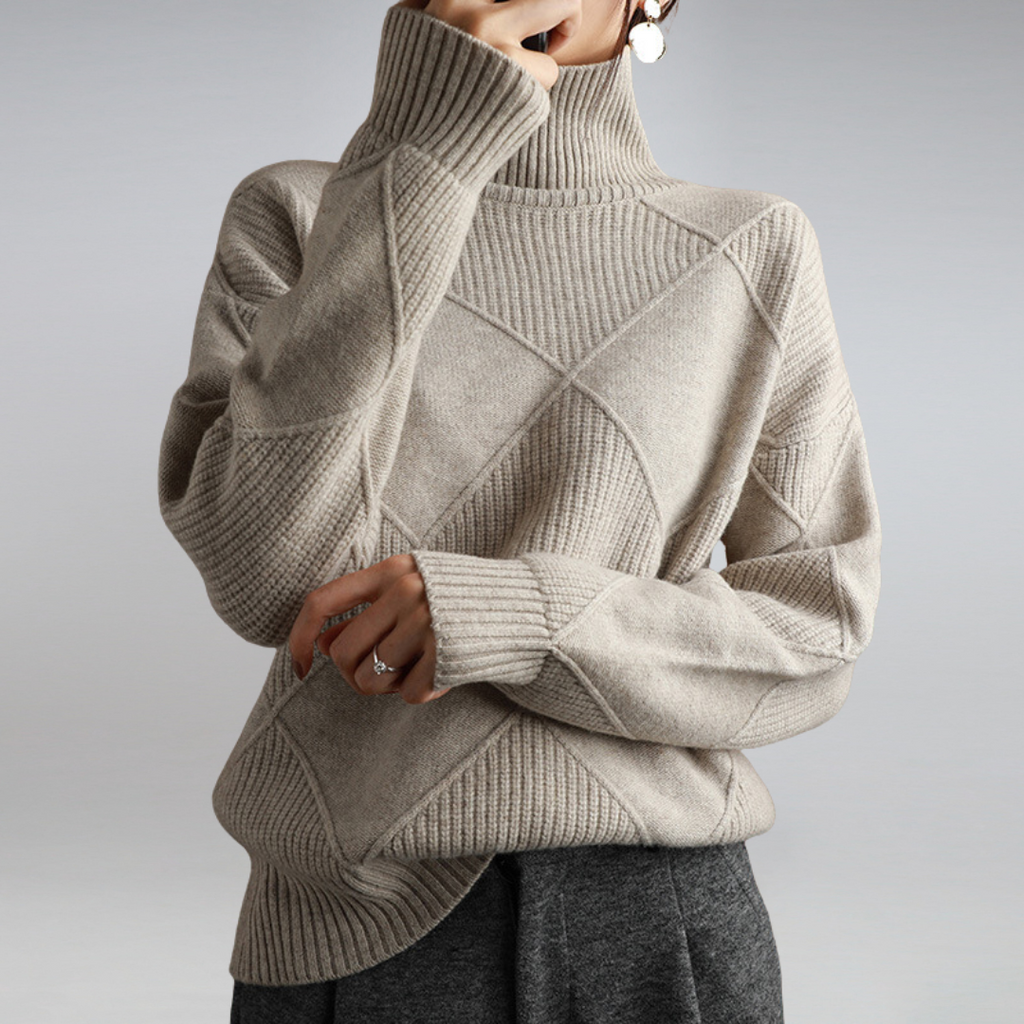 Kina Soft Cashmere Turtleneck Comfortable Warm & Elegant
