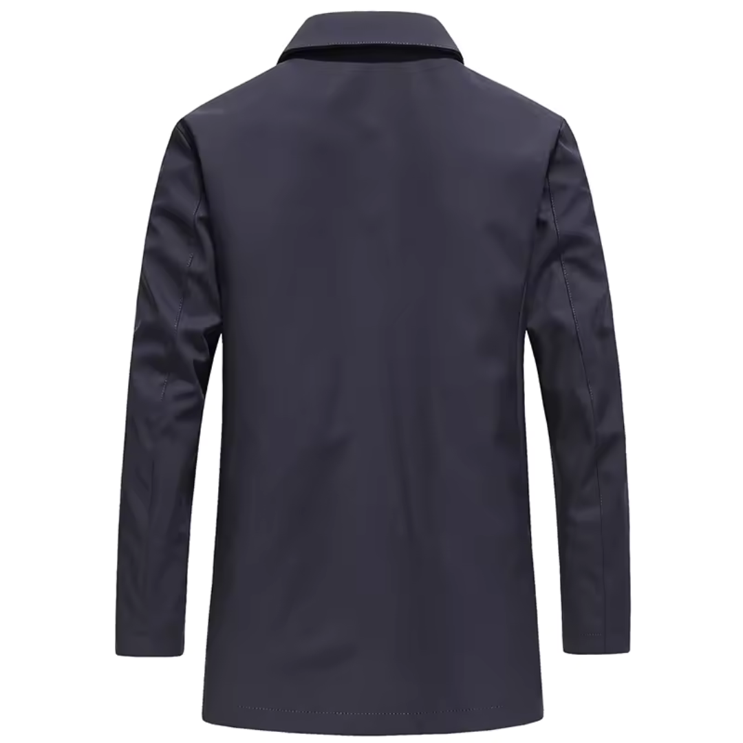 Men’s Long Windproof Coat – Lightweight Waterproof Jacket