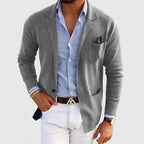 Lucas Men's Elegant Cotton Stretch Blazer | Smart Casual Regular Fit Blazer for Men | Versatile Everyday Office & Weekend Outerwear