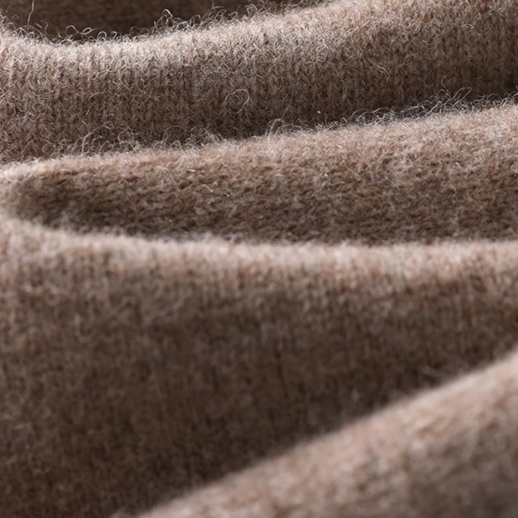 Wise Men's Loose-Fit Cashmere Wool Blend Round Neck Jumper | Relaxed Luxury Knit Jumper for Men | Smart Casual Everyday Winter Knitwear