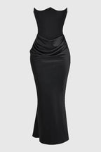 Sloane Women's Satin Bodycon Maxi Dress | Fitted Silhouette | Evening & Smart Casual