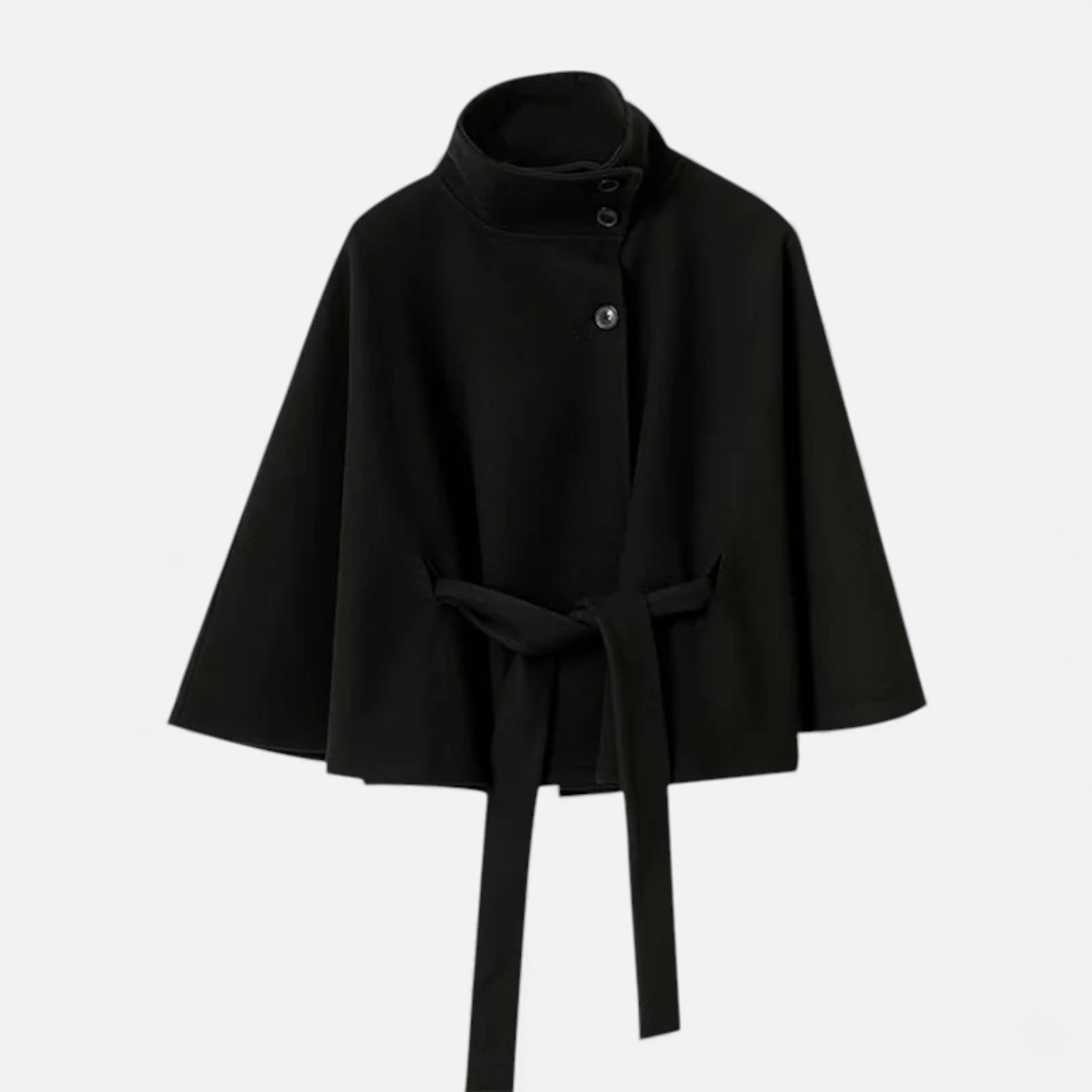 Women’s Short Belted Cape Coat