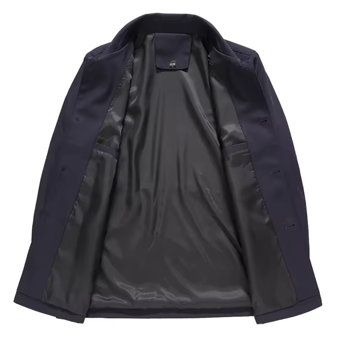Men’s Long Windproof Coat – Lightweight Waterproof Jacket