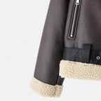 Women’s Autumn Belted Leather Jacket