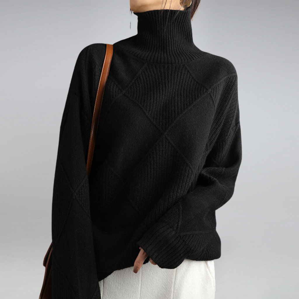 Kina Soft Cashmere Turtleneck Comfortable Warm & Elegant