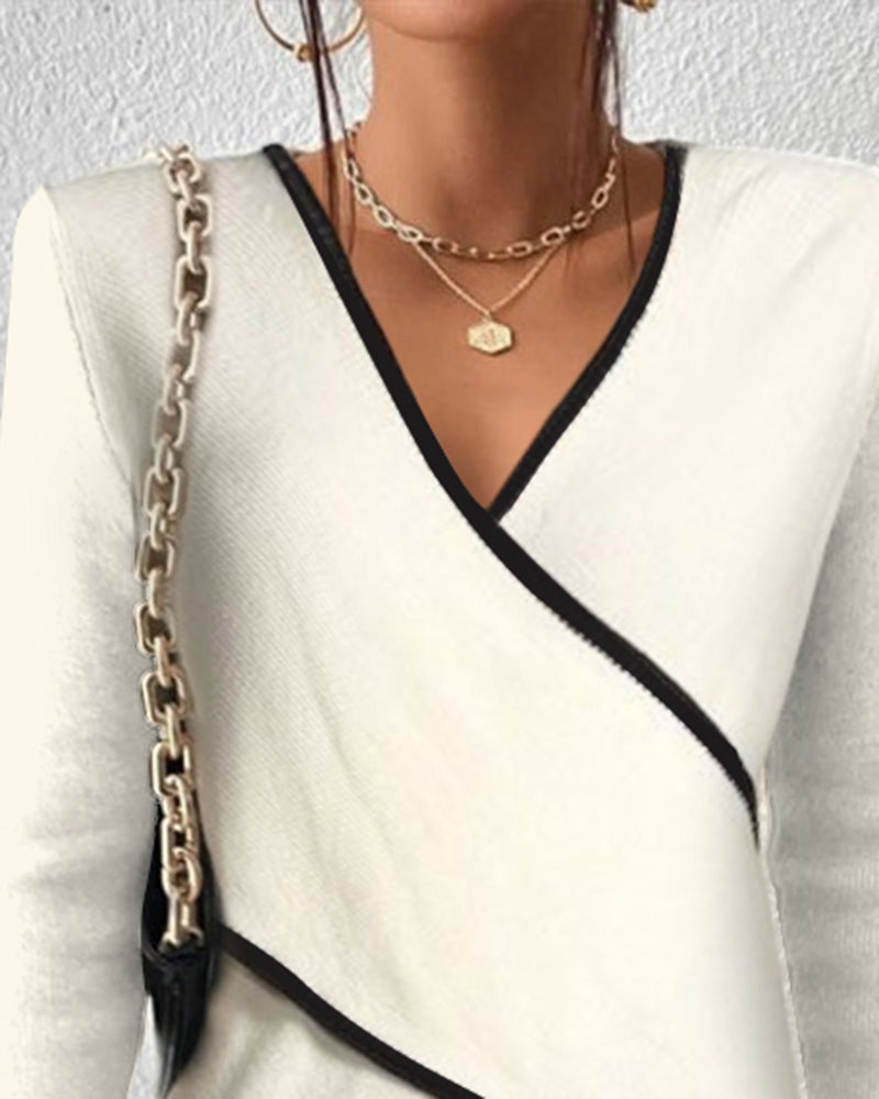 Naya Sweater Women – Luxury V-Neck Sweater with Comfortable Fit & Elegant and Timeless Design