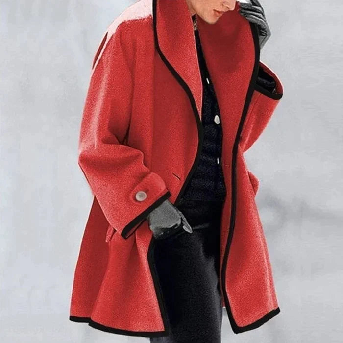 Jacky Women's Longline Wool Blend Coat | Classic Tailored Maxi Wool Coat for Women | Elegant Smart Casual Winter Outerwear