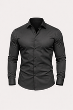 Verrin Men's Slim Fit Stretch Dress Shirt | Wrinkle-Free Performance Shirt for Men | Smart Casual & Formal Everyday Wear