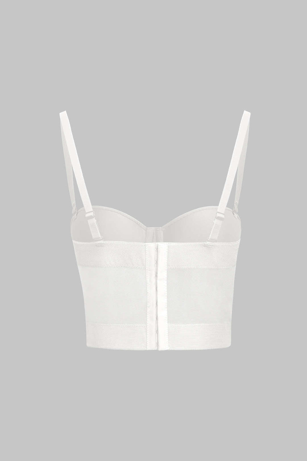 Luxury Mesh Bustier Top with Underwire – Women’s Transparent Fitted Top for Special Occasions