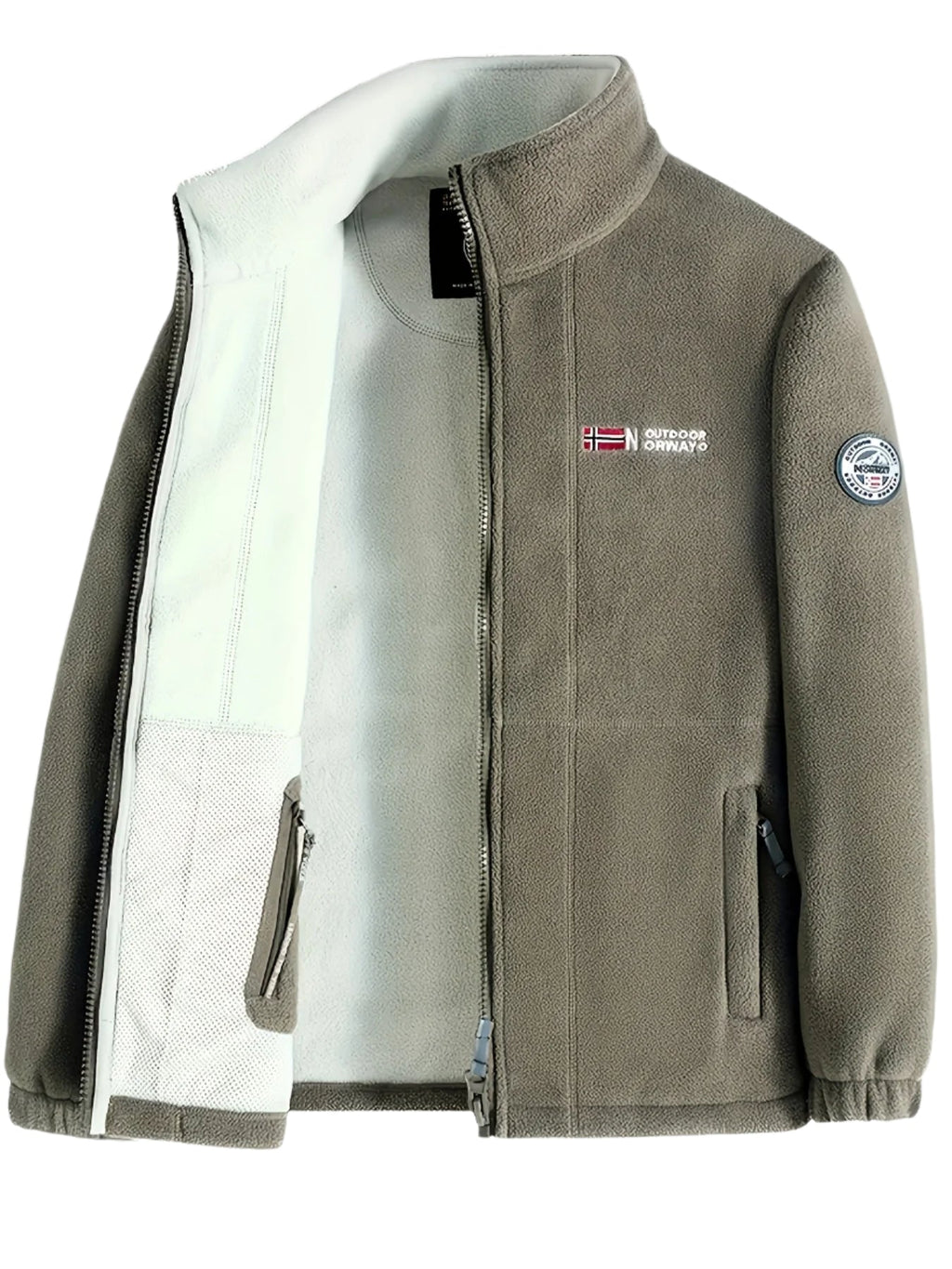 Julius Veste Polaire Outdoor Homme – Soft, Warm & Light with Protective Collar