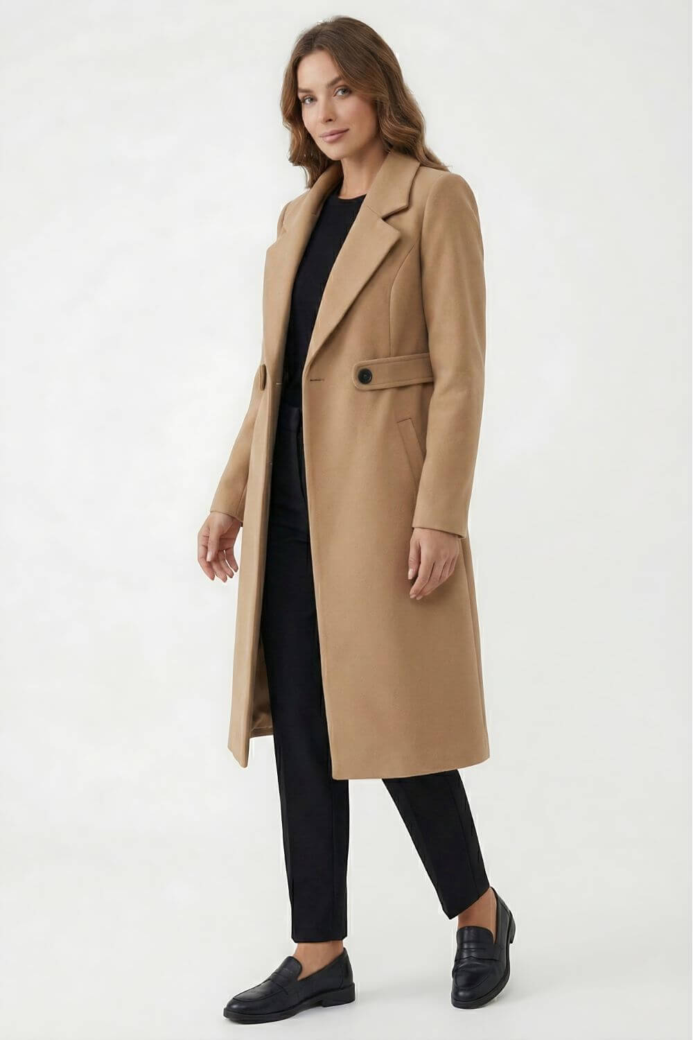 Women’s Long Coat Elegant Outerwear Warmth