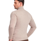 Nico Men's Merino Wool Blend Turtleneck Sweater | Soft Warm Roll Neck Jumper for Men | Smart Casual Everyday Winter Knitwear