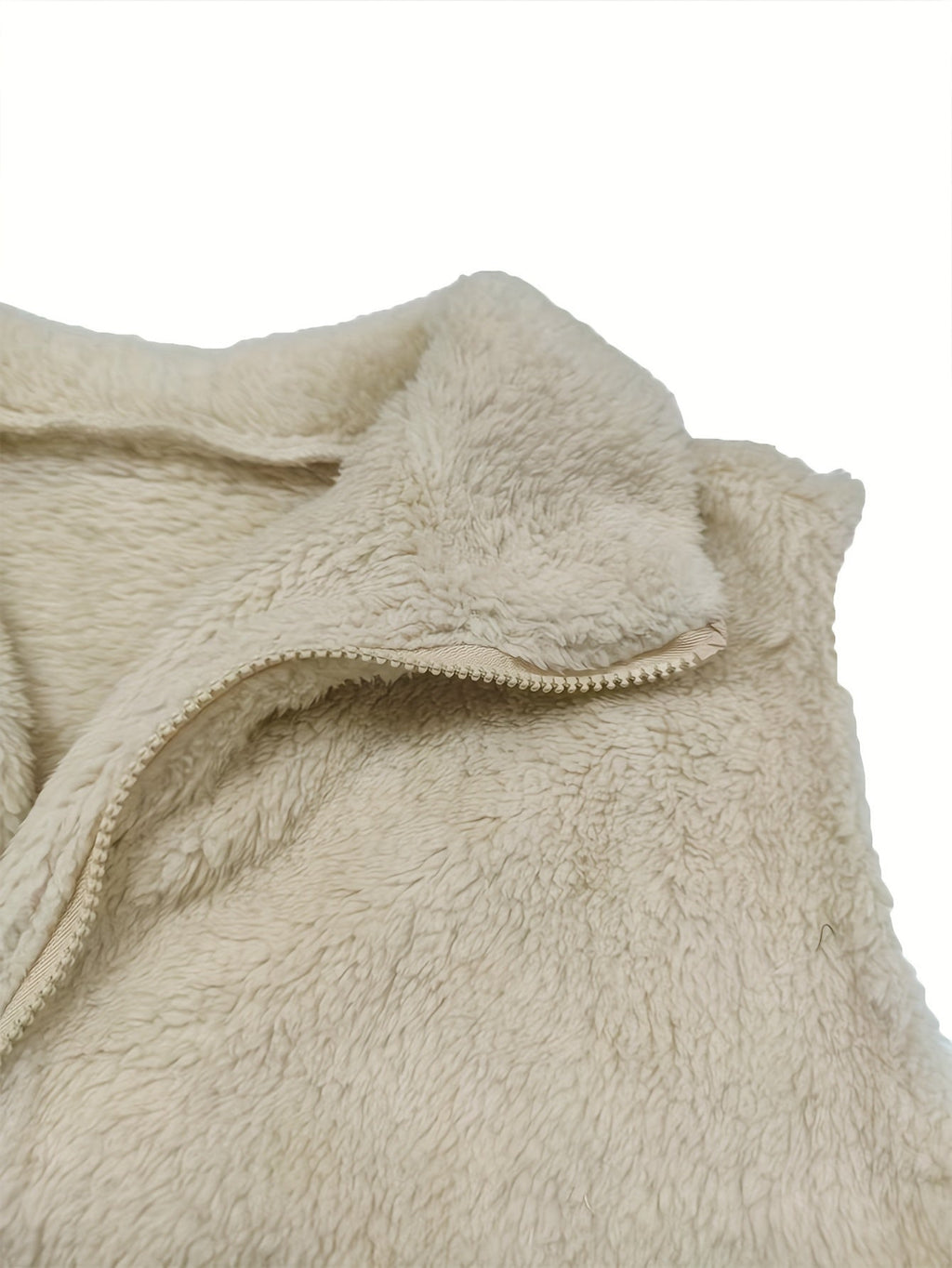 Kavé Women's Teddy Fleece Gilet | Sherpa Zip Sleeveless Vest | Layering Casual & Everyday Wear
