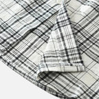 Men’s Plaid Long-Sleeve Loose Shirt with Pocket