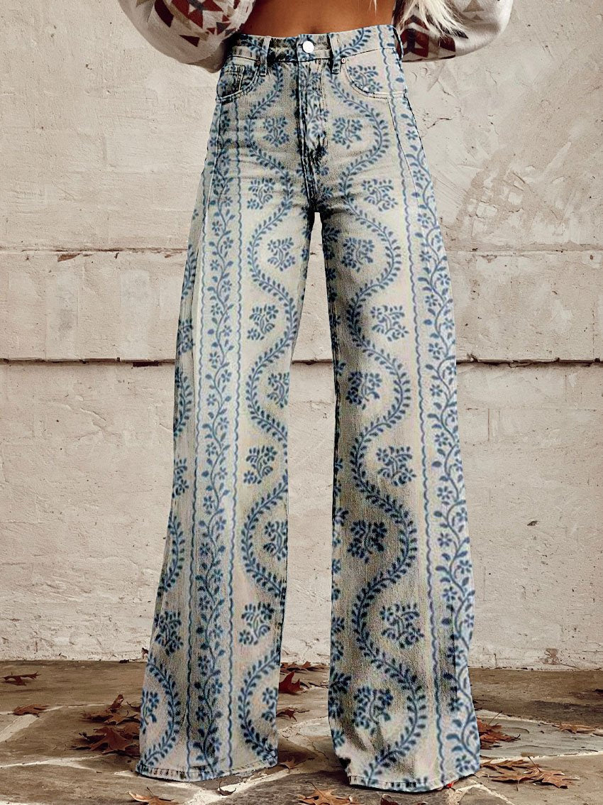 Eléonore Women's Cotton Flared Trousers | Casual Everyday Kick Flare Pants for Women