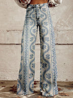 Eléonore Women's Cotton Flared Trousers | Casual Everyday Kick Flare Pants for Women