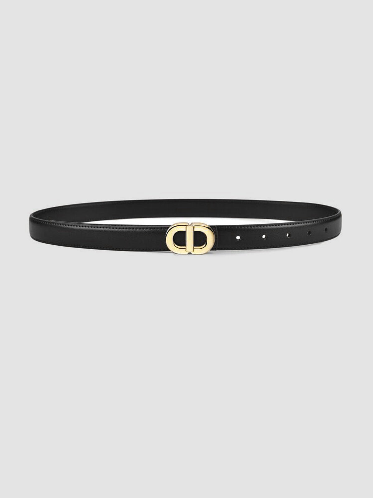 Faux Leather Belt – Women’s 105 cm Regular Fit Polyurethane Waist Belt with Alloy Buckle