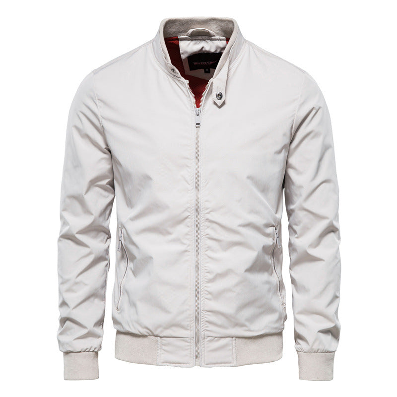 Martin Men's Zip-Up Track Jacket | Lightweight Nylon Leisure Jacket for Men | Casual Streetwear & Athletic Outerwear