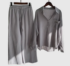 Vivianne Women's Linen Summer Co-Ord Set | Casual Everyday Linen Two-Piece for Women