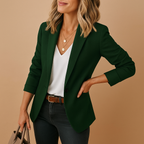 Blessy Women's Fitted Blazer | Tailored Smart Casual Blazer for Women | Elegant Office & Everyday Power Dressing