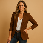 Blessy Women's Fitted Blazer | Tailored Smart Casual Blazer for Women | Elegant Office & Everyday Power Dressing