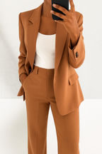 Brenda Women's Timeless Tailored Set | Classic Blazer & Trouser Co-Ord for Women | Smart Power Dressing Office & Everyday Wear