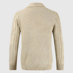 Caspiano Men's Premium Cashmere Blend Button-Up Cardigan | Luxury Soft Knit Cardigan for Men | Smart Casual Everyday Winter Knitwear