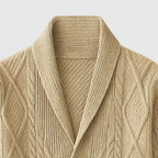 Caspiano Men's Premium Cashmere Blend Button-Up Cardigan | Luxury Soft Knit Cardigan for Men | Smart Casual Everyday Winter Knitwear