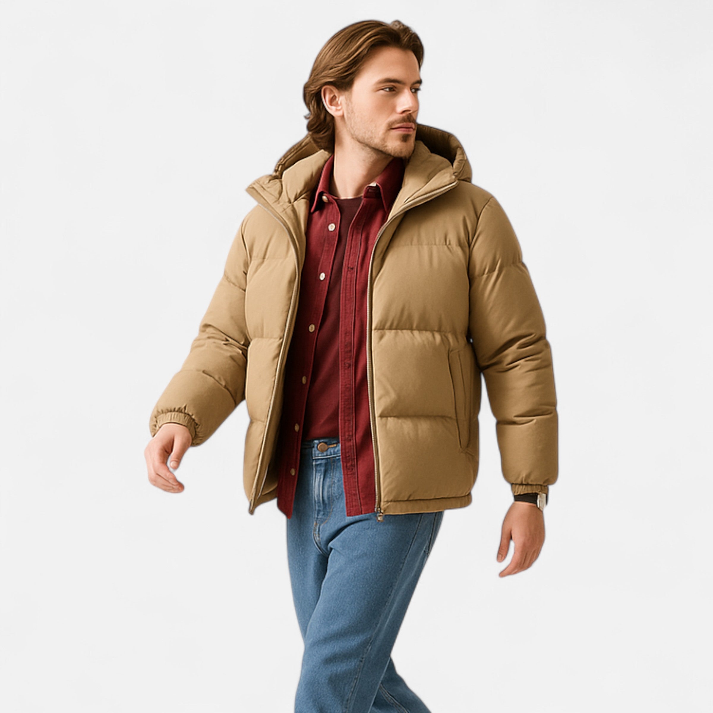 Unisex Hooded Cotton Puffer Jacket