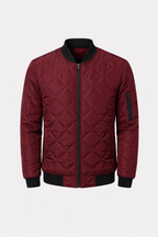 Fabian Men's Padded Bomber Jacket | Quilted Insulated Bomber Jacket for Men | Casual Streetwear & Everyday Winter Outerwear