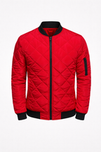 Fabian Men's Padded Bomber Jacket | Quilted Insulated Bomber Jacket for Men | Casual Streetwear & Everyday Winter Outerwear