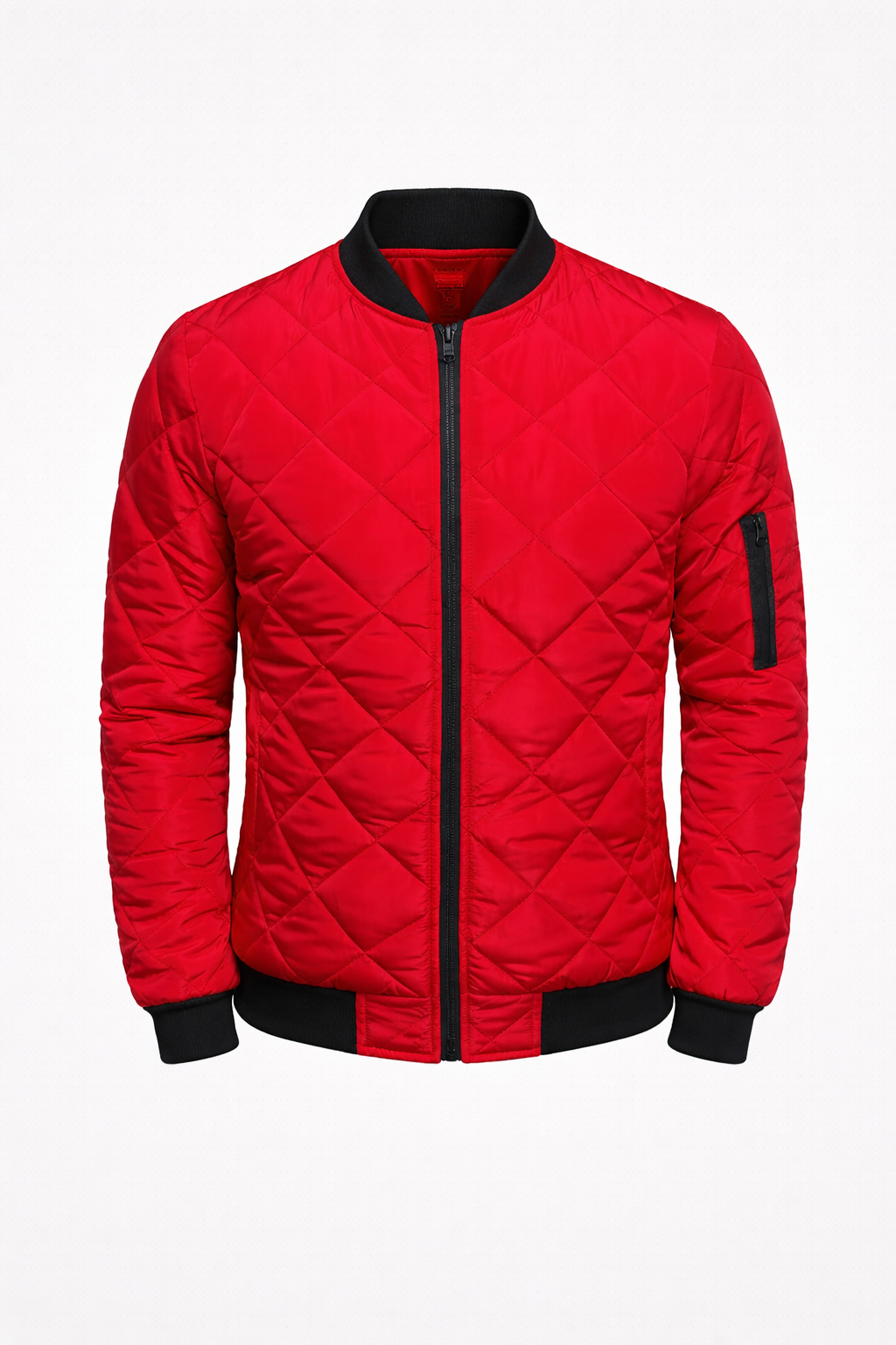 Fabian Men's Padded Bomber Jacket | Quilted Insulated Bomber Jacket for Men | Casual Streetwear & Everyday Winter Outerwear