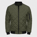 Fabian Men's Padded Bomber Jacket | Quilted Insulated Bomber Jacket for Men | Casual Streetwear & Everyday Winter Outerwear