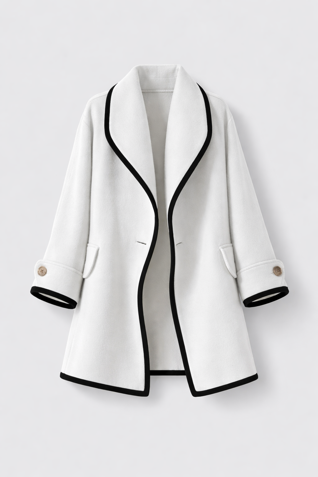 Jacky Women's Longline Wool Blend Coat | Classic Tailored Maxi Wool Coat for Women | Elegant Smart Casual Winter Outerwear