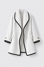 Jacky Women's Longline Wool Blend Coat | Classic Tailored Maxi Wool Coat for Women | Elegant Smart Casual Winter Outerwear