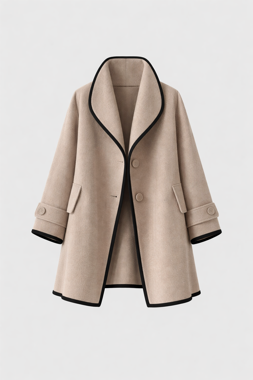 Jacky Women's Longline Wool Blend Coat | Classic Tailored Maxi Wool Coat for Women | Elegant Smart Casual Winter Outerwear