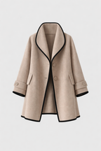 Jacky Women's Longline Wool Blend Coat | Classic Tailored Maxi Wool Coat for Women | Elegant Smart Casual Winter Outerwear