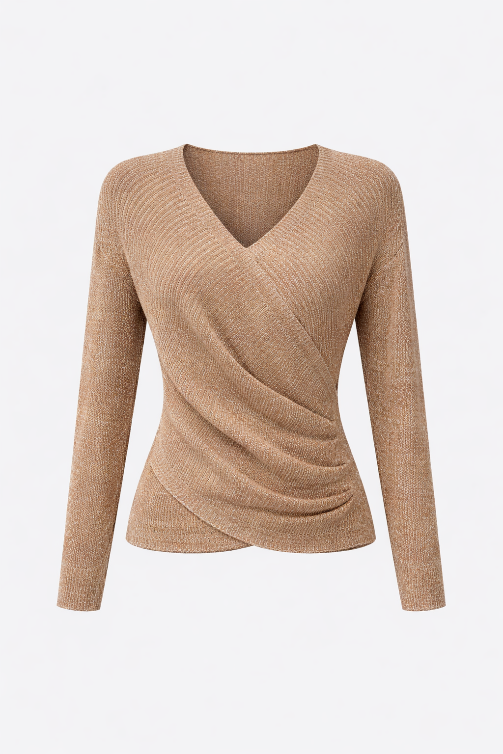 Sirena Women's Solid Color V-Neck Sweater | Soft Cotton Knit V-Neck Jumper for Women | Classic Regular Fit Everyday Knitwear