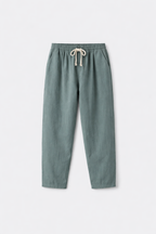 Alessio Men's Comfortable Linen Cotton Casual Pants | Lightweight Breathable Trousers for Men | Relaxed Everyday Smart Casual