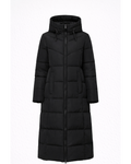 Women's Long Hooded Puffer Coat | Longline Padded Winter Coat for Women | Warm Insulated Hooded Puffer Jacket