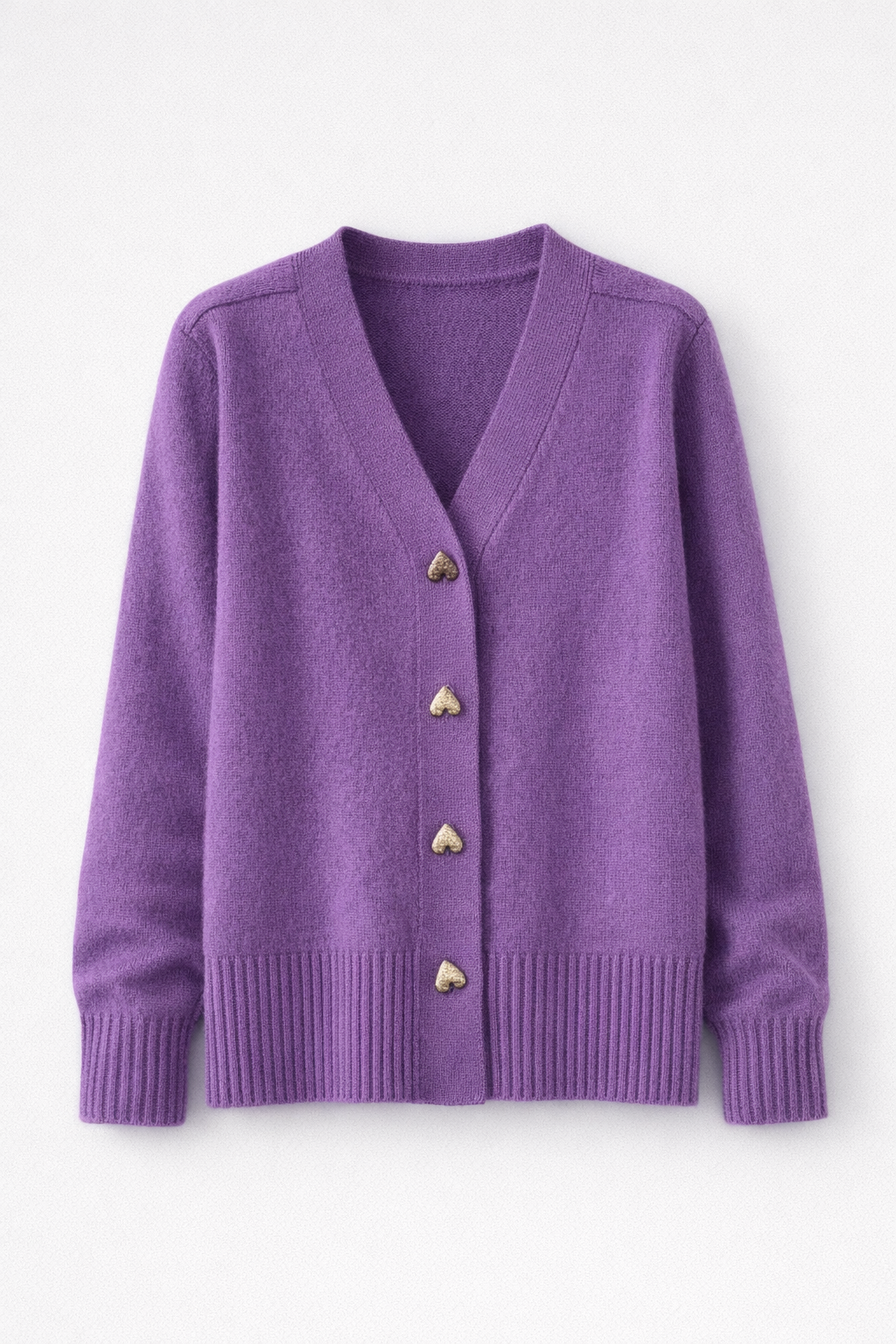 Rosalinde Women's Cashmere Blend Oversized Button Cardigan | Solid Colour Slouchy Knit Cardigan for Women