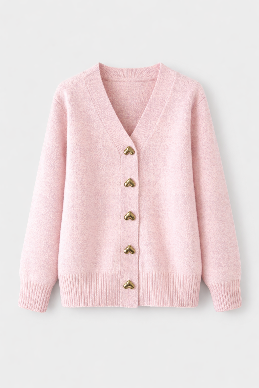 Rosalinde Women's Cashmere Blend Oversized Button Cardigan | Solid Colour Slouchy Knit Cardigan for Women