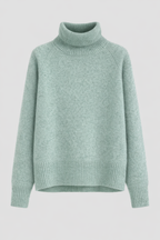 Isadora Women's Cashmere Blend Turtleneck Sweater | Soft & Warm Roll Neck Jumper for Women | Classic Regular Fit Luxury Winter Knitwear