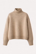 Celestine Women's Cashmere Oversized Turtleneck Sweater | Soft Luxury Slouchy Roll Neck Jumper