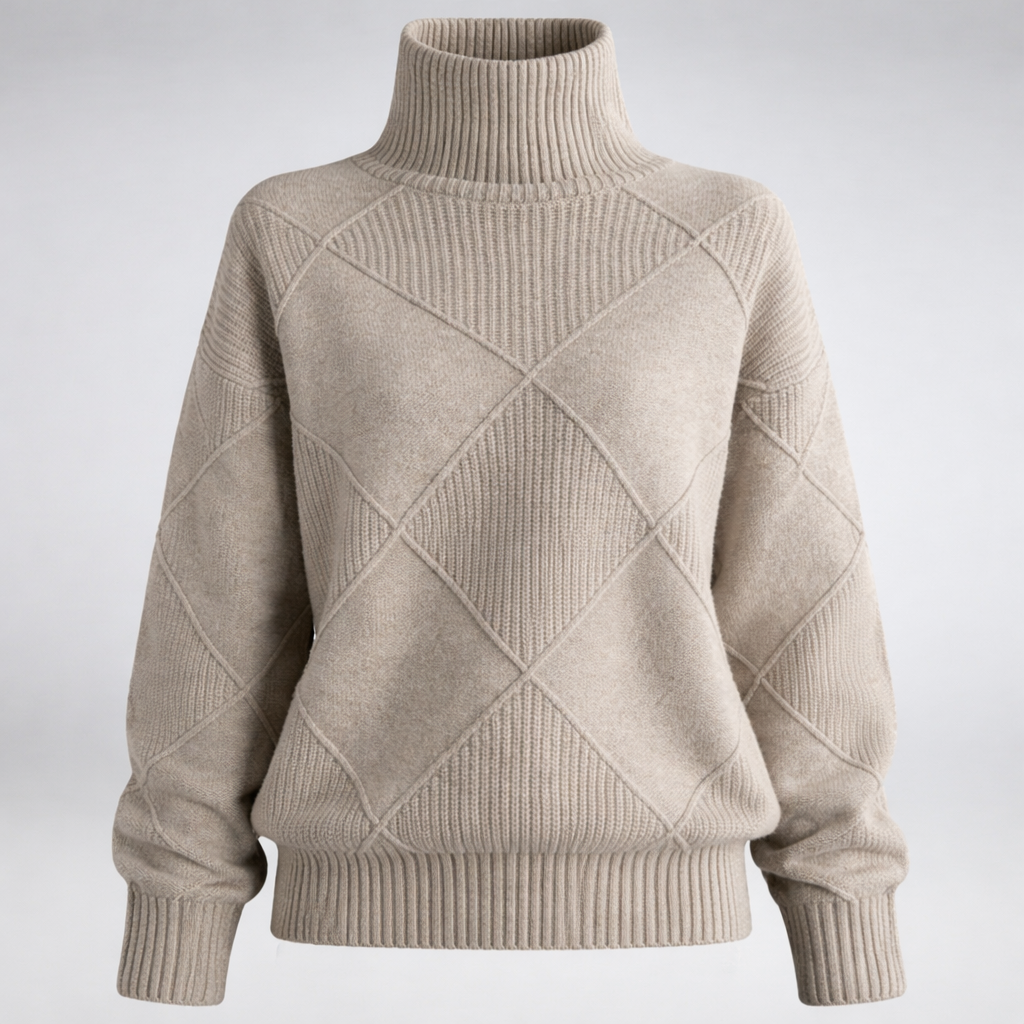 Kina Soft Cashmere Turtleneck Comfortable Warm & Elegant