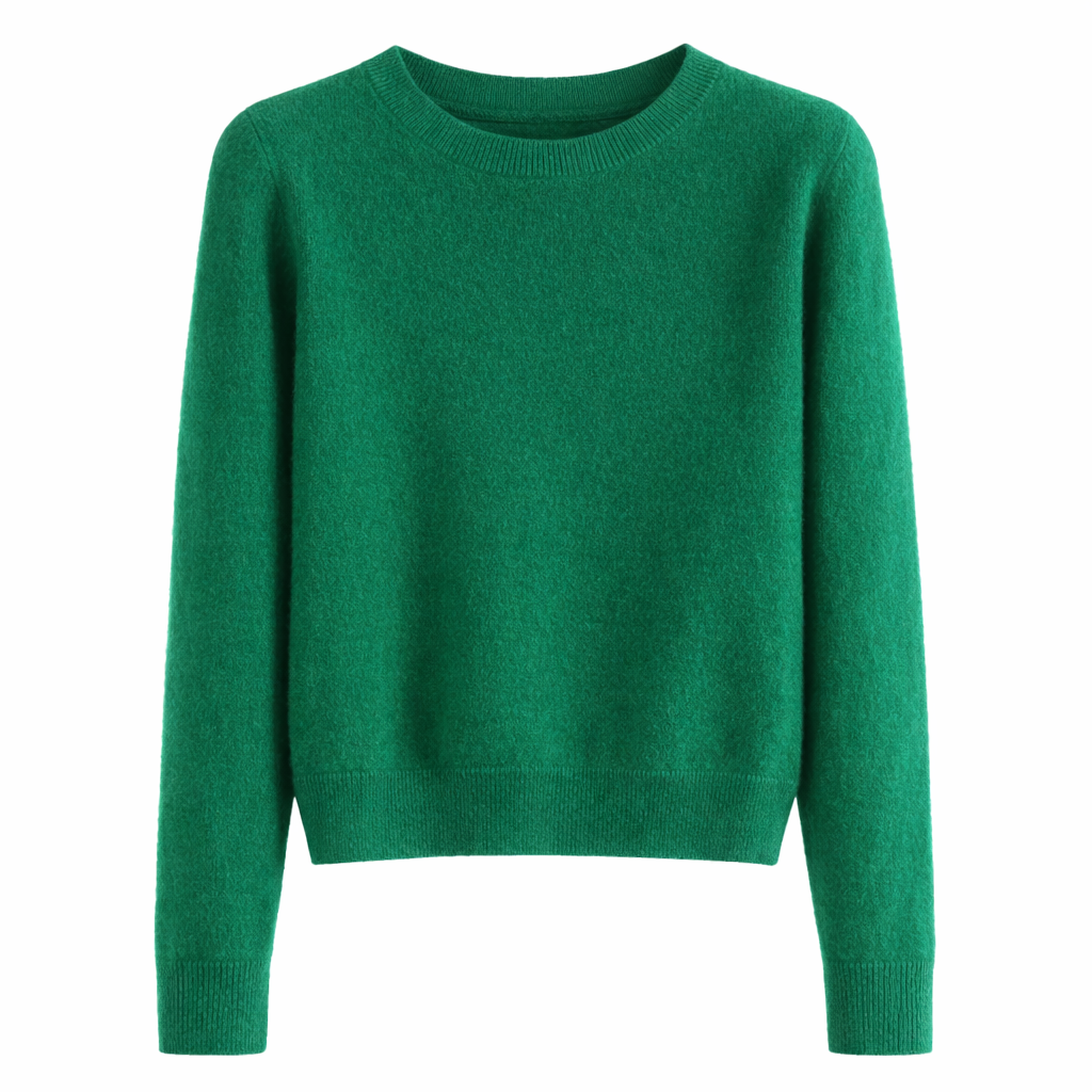 Sina Women's Cashmere Sweater Classic Round Neck & Timeless Elegance