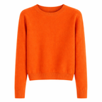 Sina Women's Cashmere Sweater Classic Round Neck & Timeless Elegance
